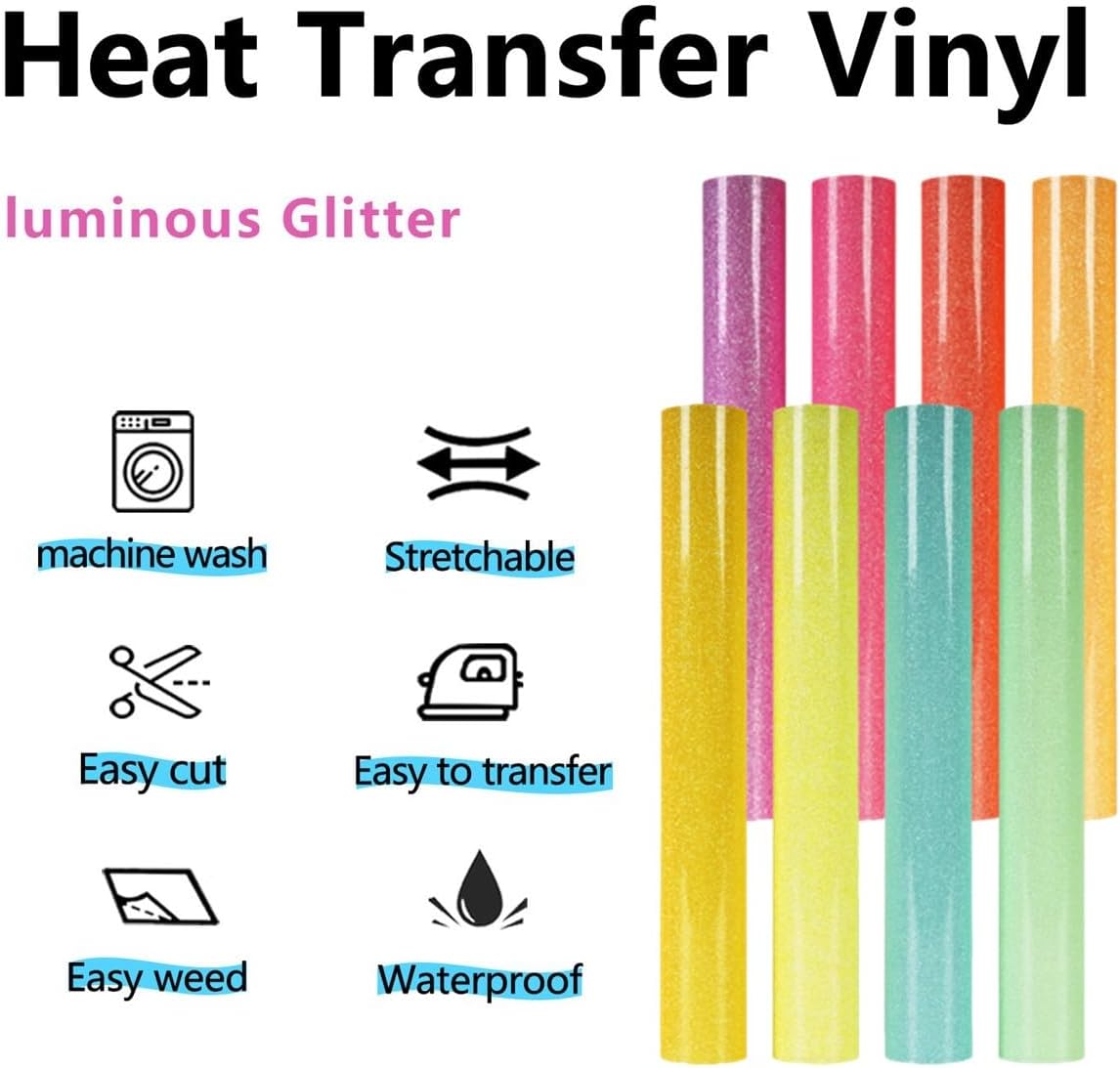 アイロンシート熱転写シート蓄光グリッター反射カッティング